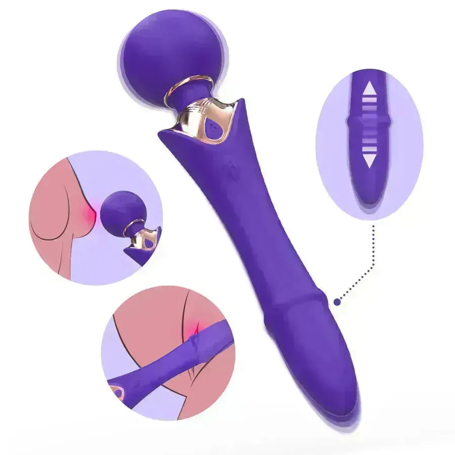 Xinghaoya Dual Head Thrusting Wand Vibrator
