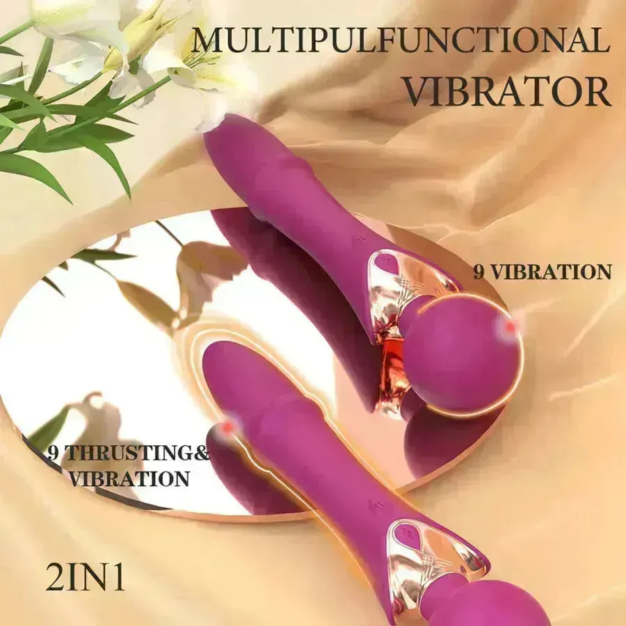 Xinghaoya Dual Head Thrusting Wand Vibrator