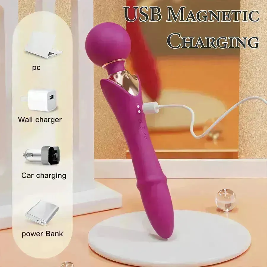 Xinghaoya Dual Head Thrusting Wand Vibrator
