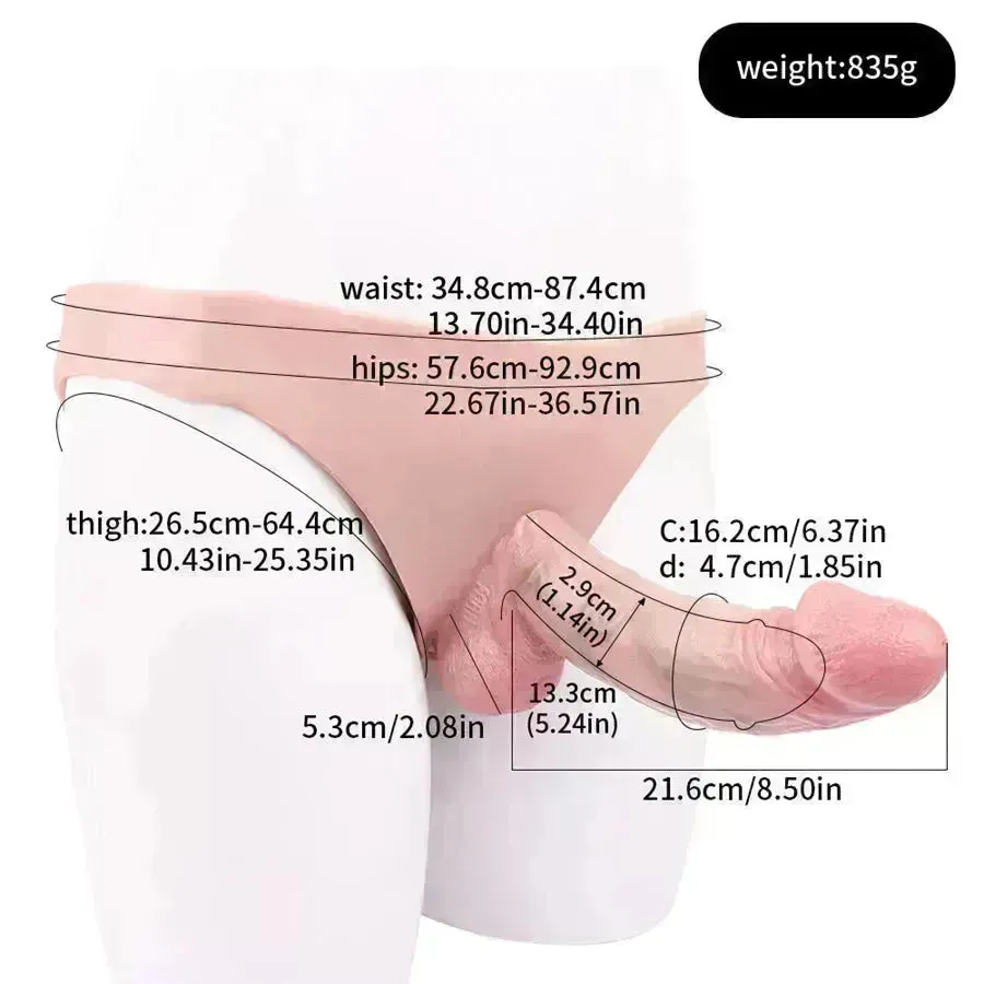 Xinghaoya Lifelike Hollow Strap On Dildo