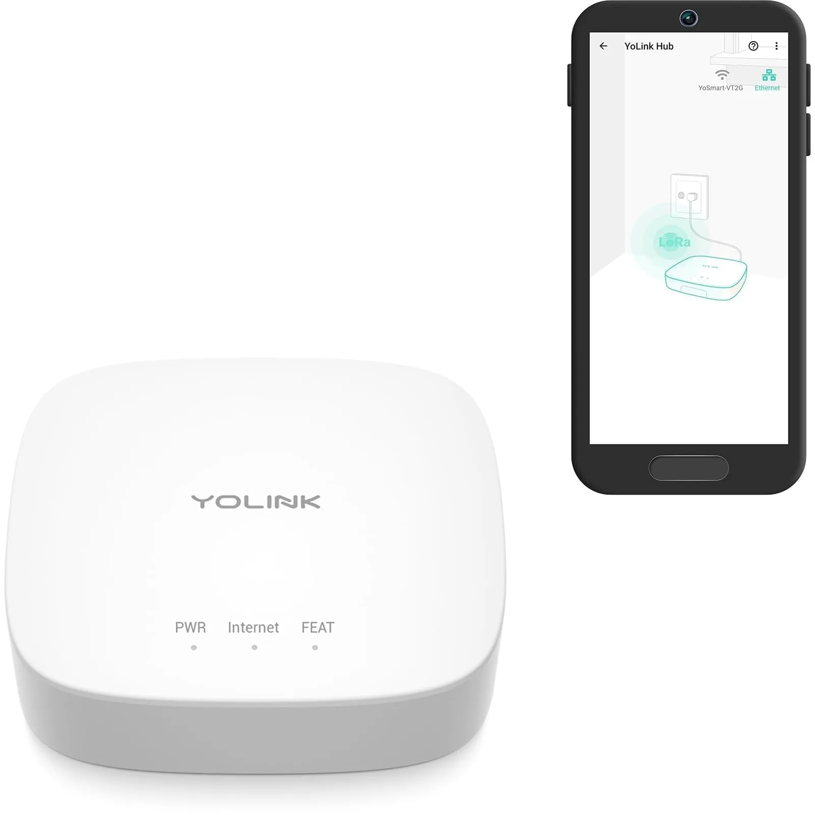 YoLink YS1603-UC Smart Home Hub - 1/4 Mile Long Range LoRa Controller for YoLink Devices